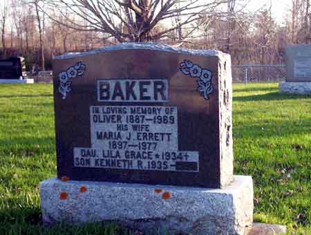 Oliver Baker grave