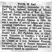 William Earl Tuck obituary